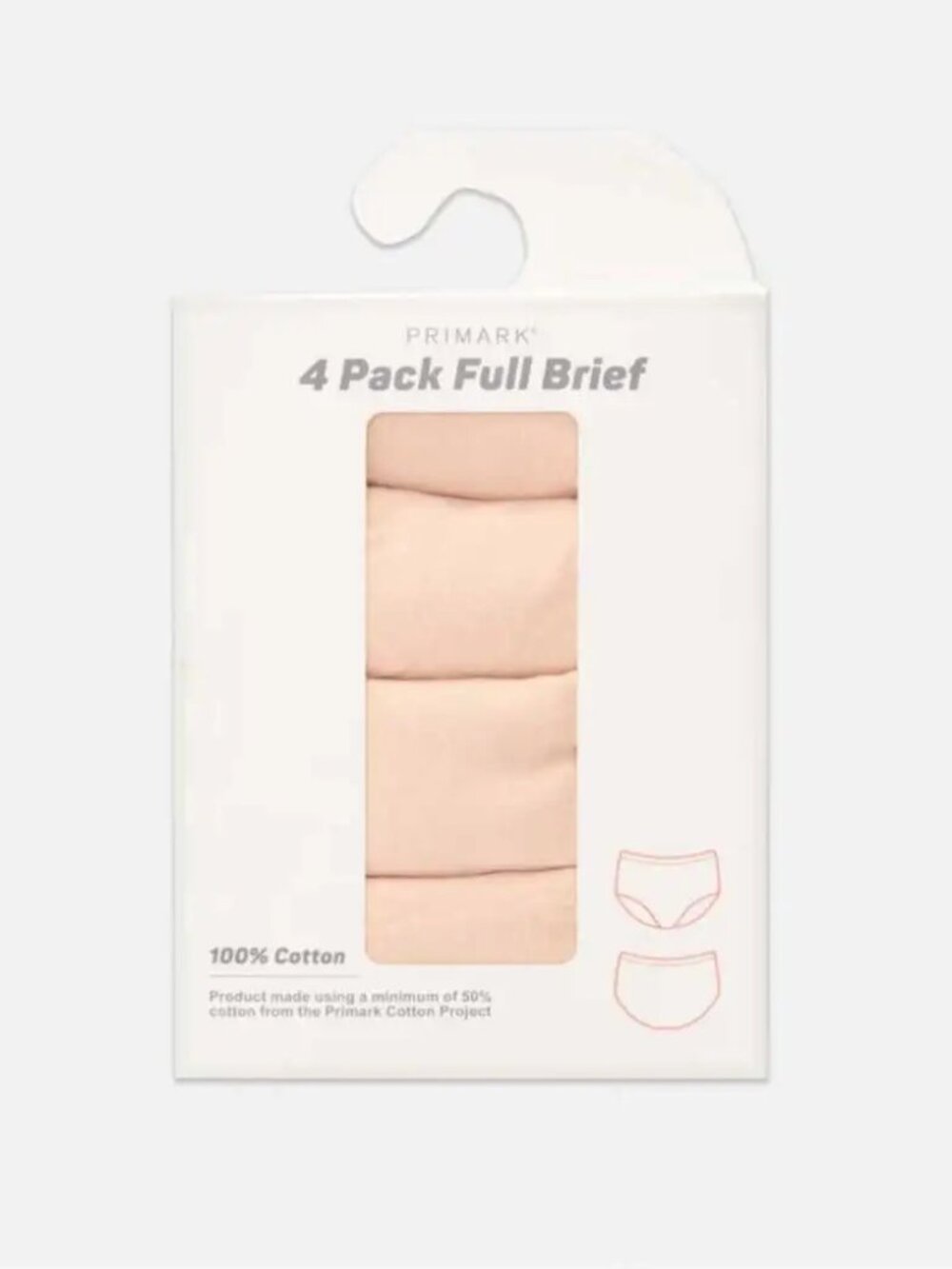 Brand New 4-Pack Women's 100% Cotton Full Brief Panties